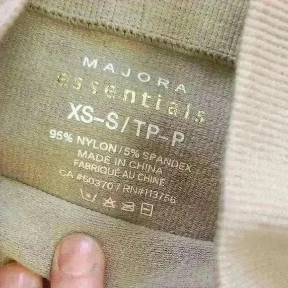 HIGH WAISTED TAN LEGGINGS SIZE  SMALL - Picture 4 of 7